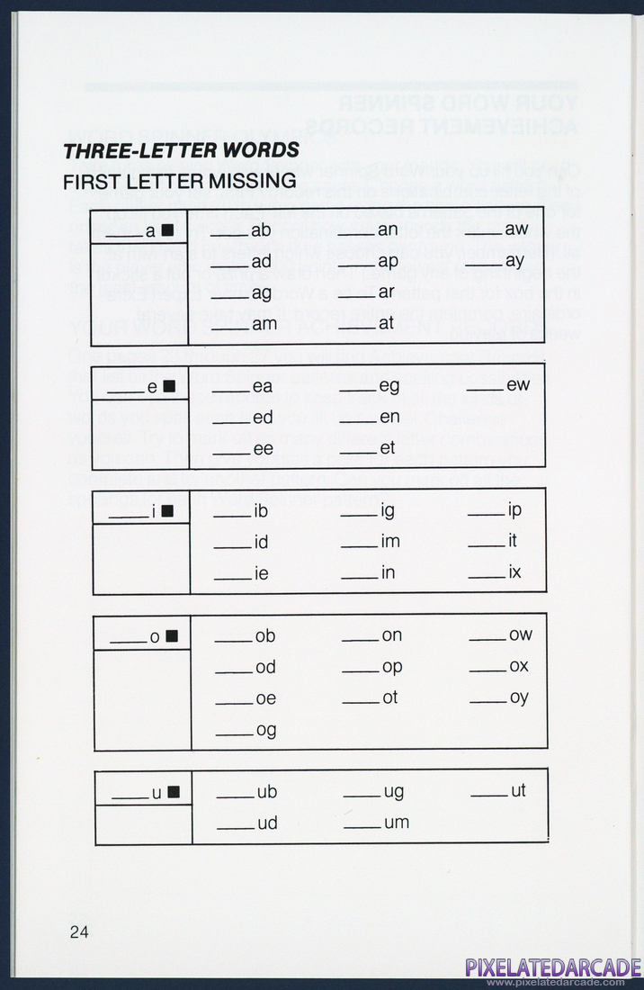 Word Spinner: Instruction Manual - Page 24