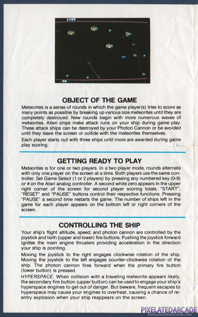 Meteorites: Instruction Manual - Page 2