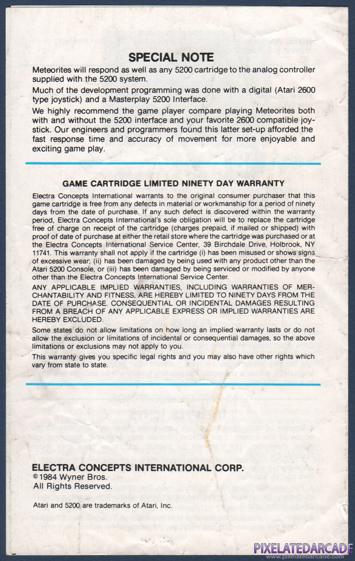 Meteorites: Instruction Manual - Page 4