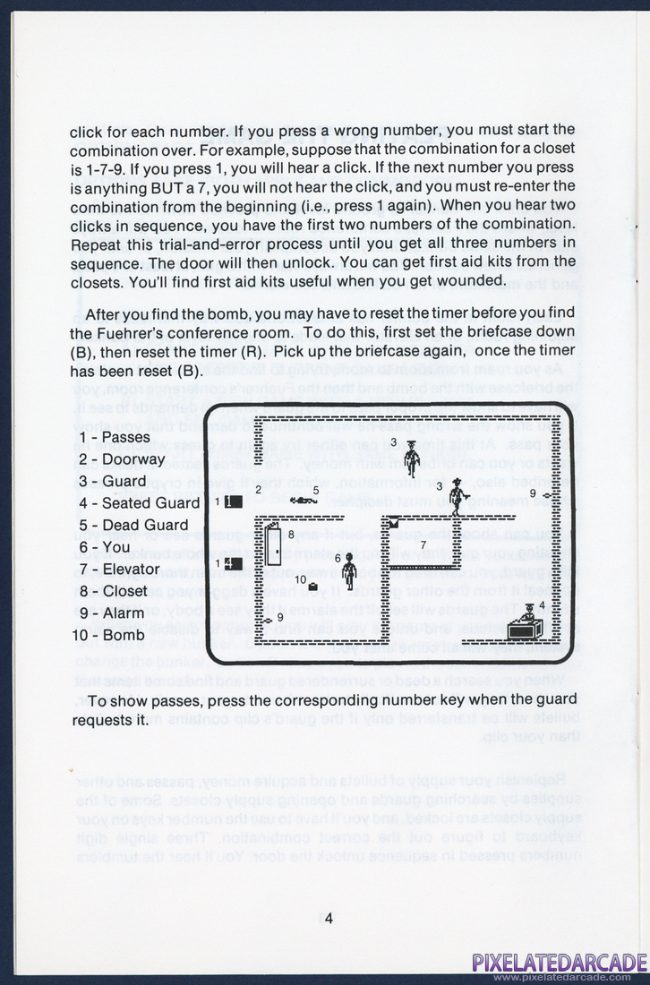 Beyond Castle Wolfenstein: Instruction Manual - Page 9