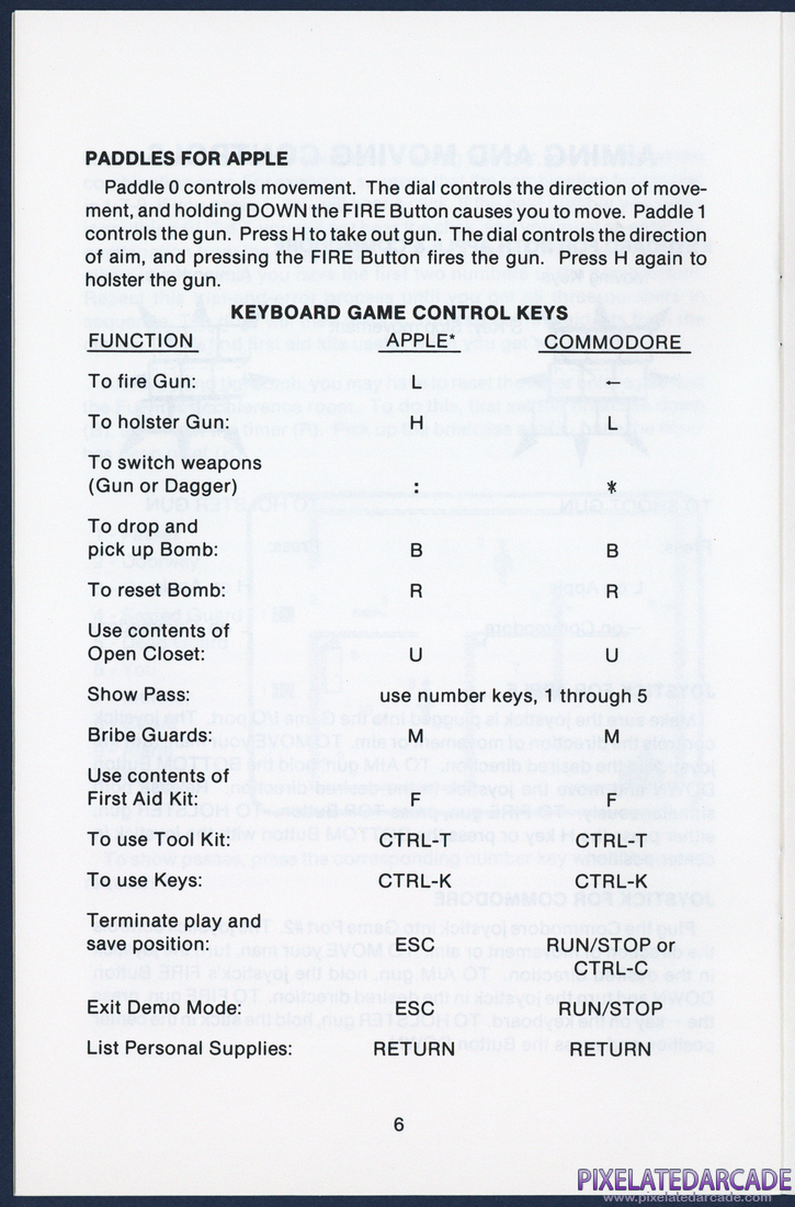 Beyond Castle Wolfenstein: Instruction Manual - Page 11