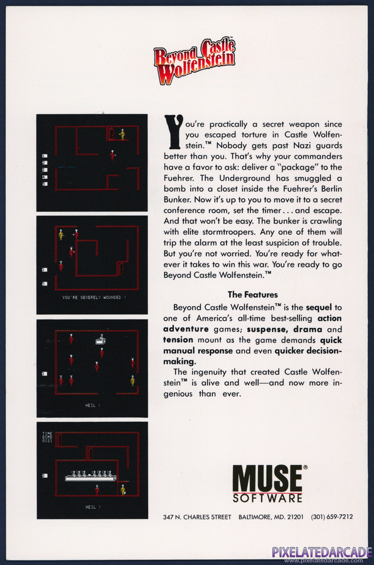 Beyond Castle Wolfenstein: Instruction Manual - Page 14