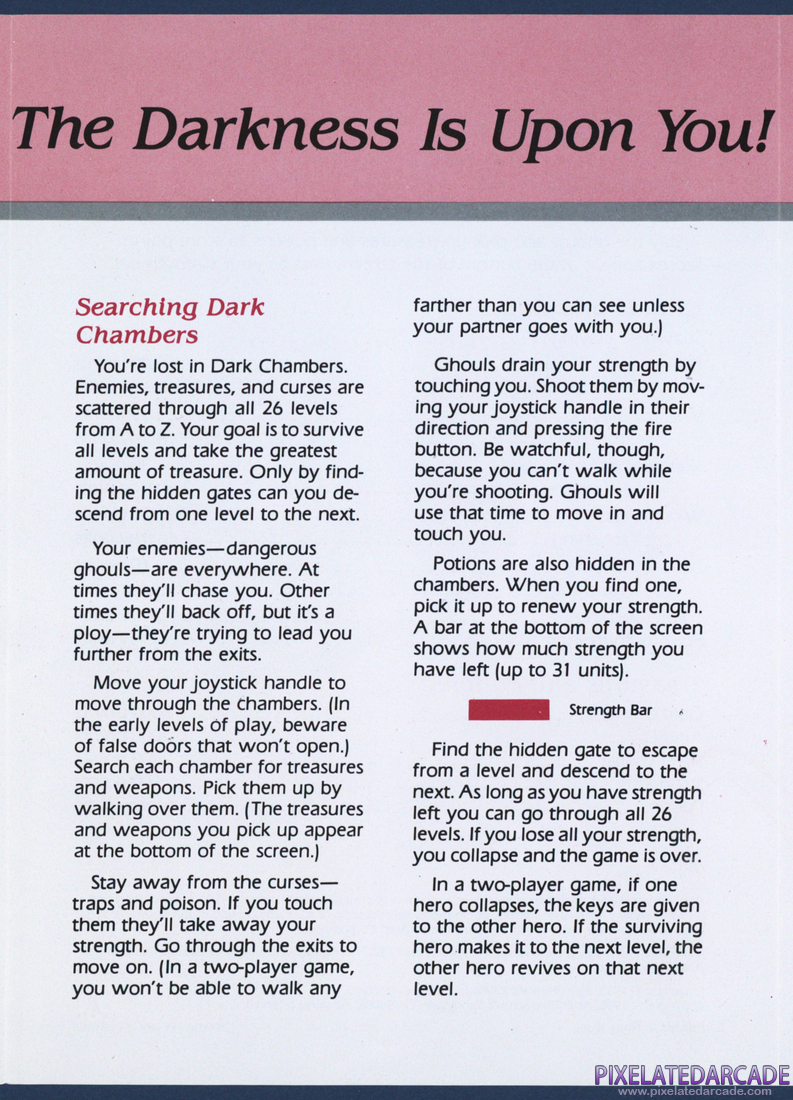 Dark Chambers: Instruction Manual - Page 3