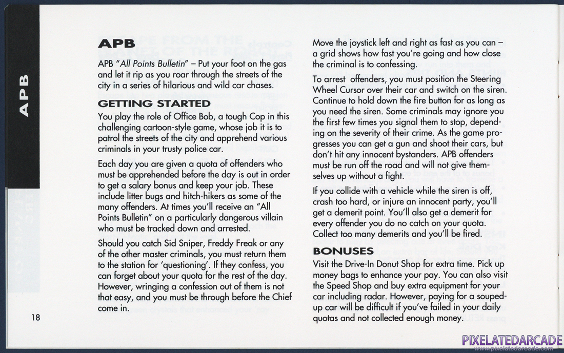 Tengen's Arcade Hits: Instruction Manual - Page 18