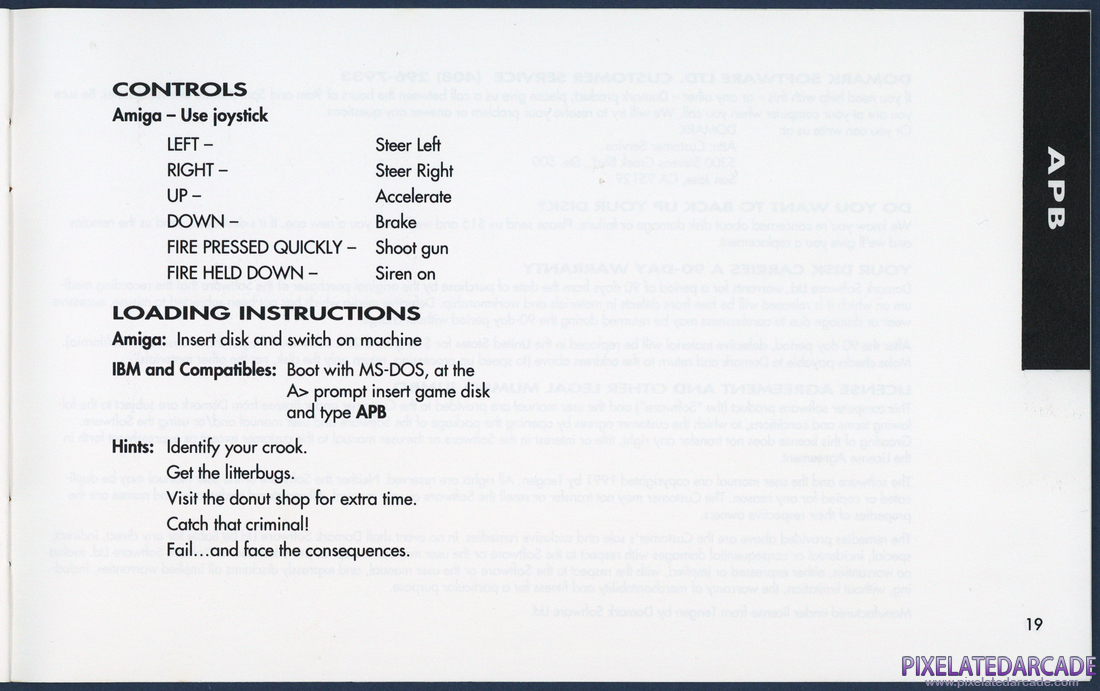 Tengen's Arcade Hits: Instruction Manual - Page 19