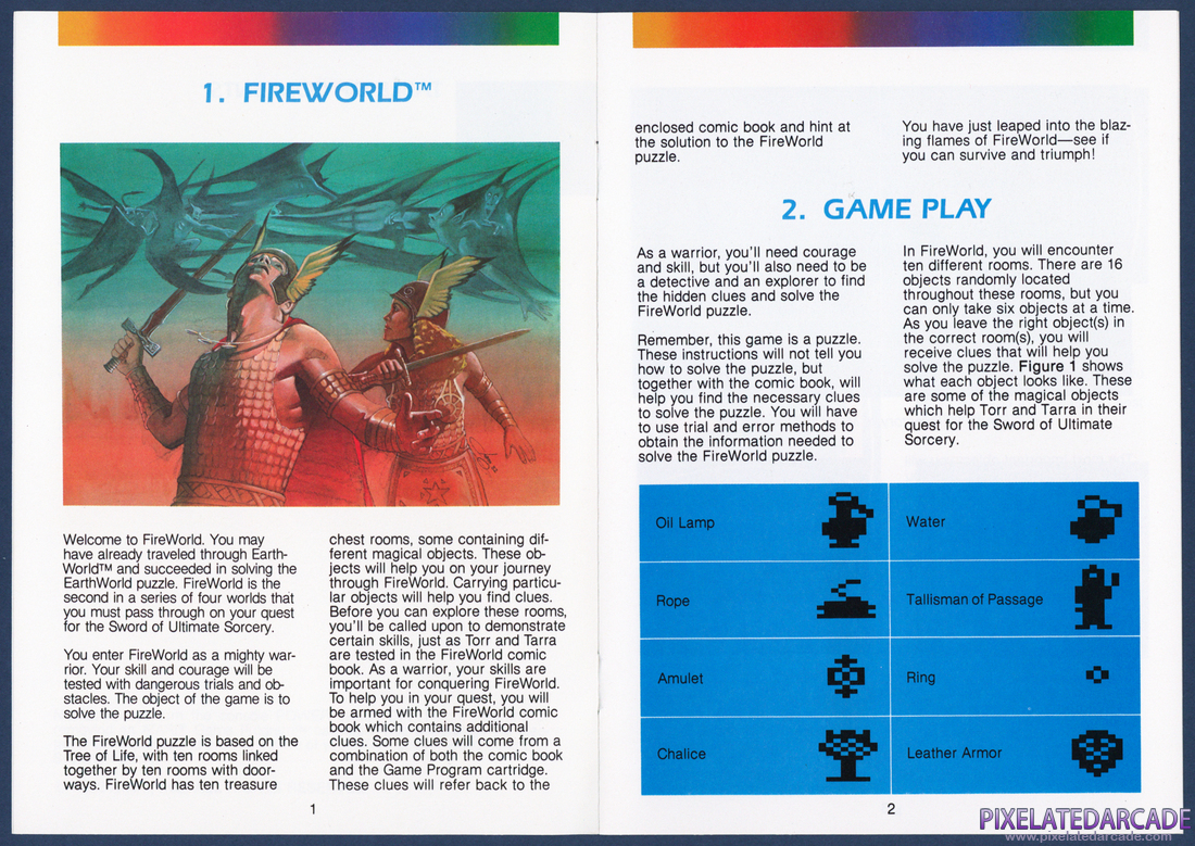 Swordquest: FireWorld: Instruction Manual - Page 3