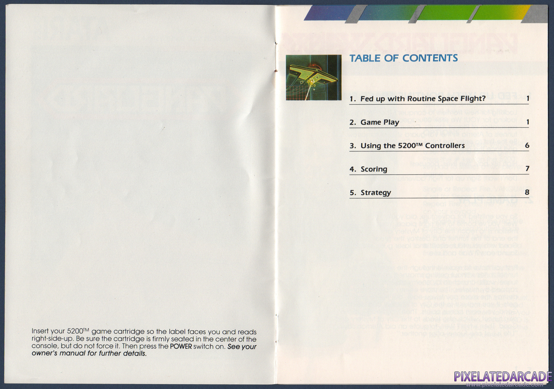 Vanguard: Instruction Manual - Table of Contents