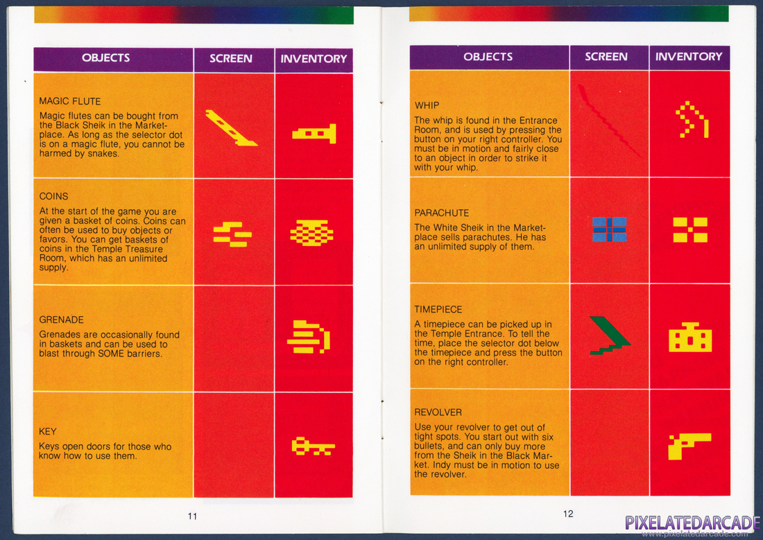Raiders of the Lost Ark: Instruction Manual - Pages 11 - 12