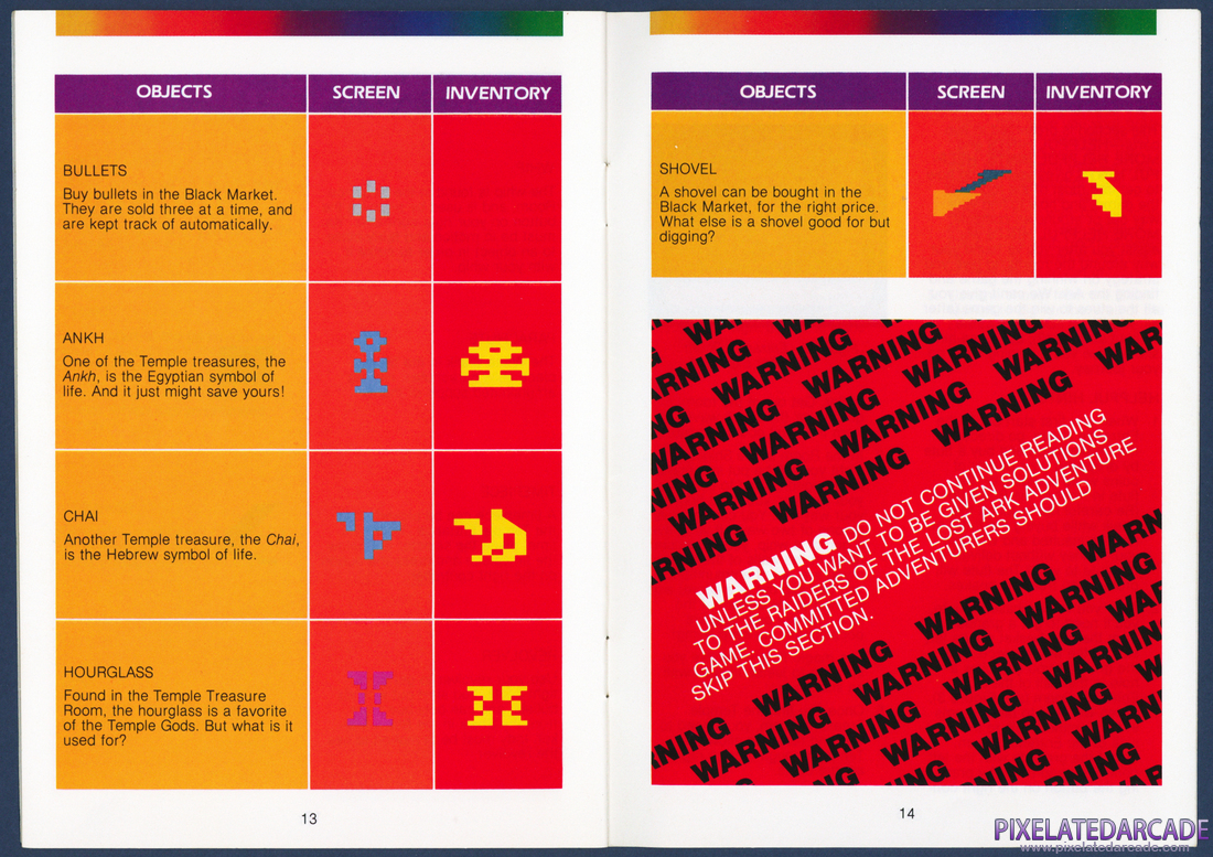 Raiders of the Lost Ark: Instruction Manual - Pages 13 - 14