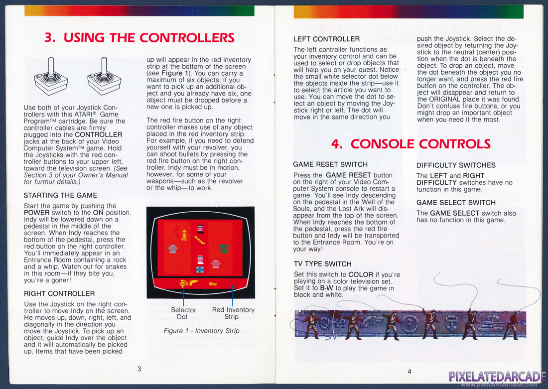 Raiders of the Lost Ark: Instruction Manual - Pages 3 - 4