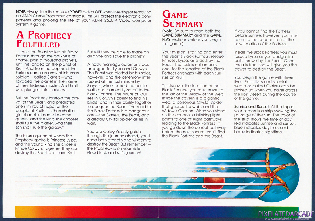 Krull: Instruction Manual - Page 2