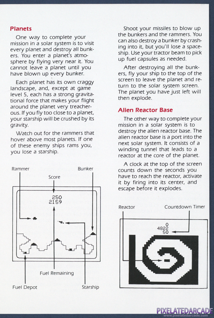 Gravitar: Instruction Manual - Page 4