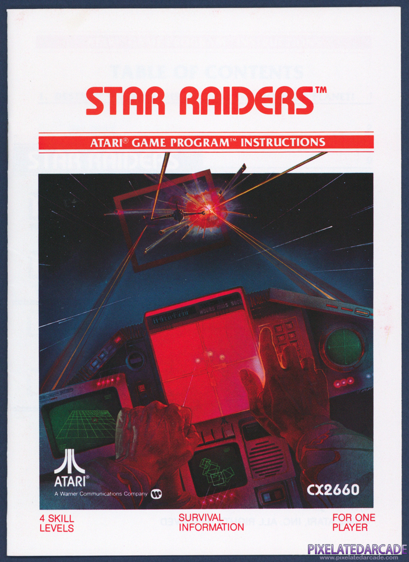 Star Raiders: Instruction Manual - Front Cover