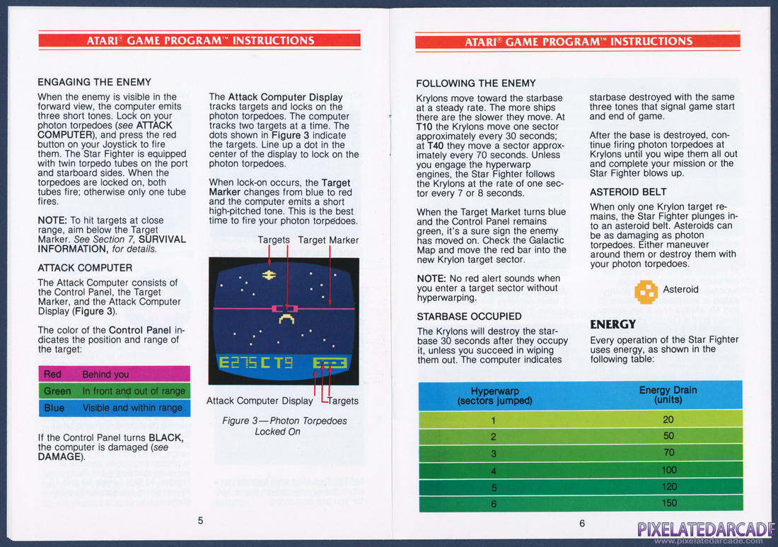 Star Raiders: Instruction Manual - Pages 5 - 6