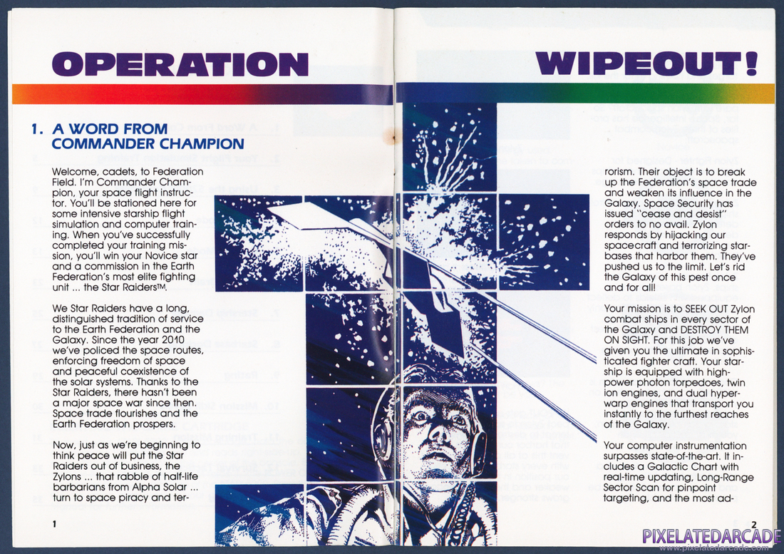 Star Raiders: Instruction Manual - Pages 1 - 2