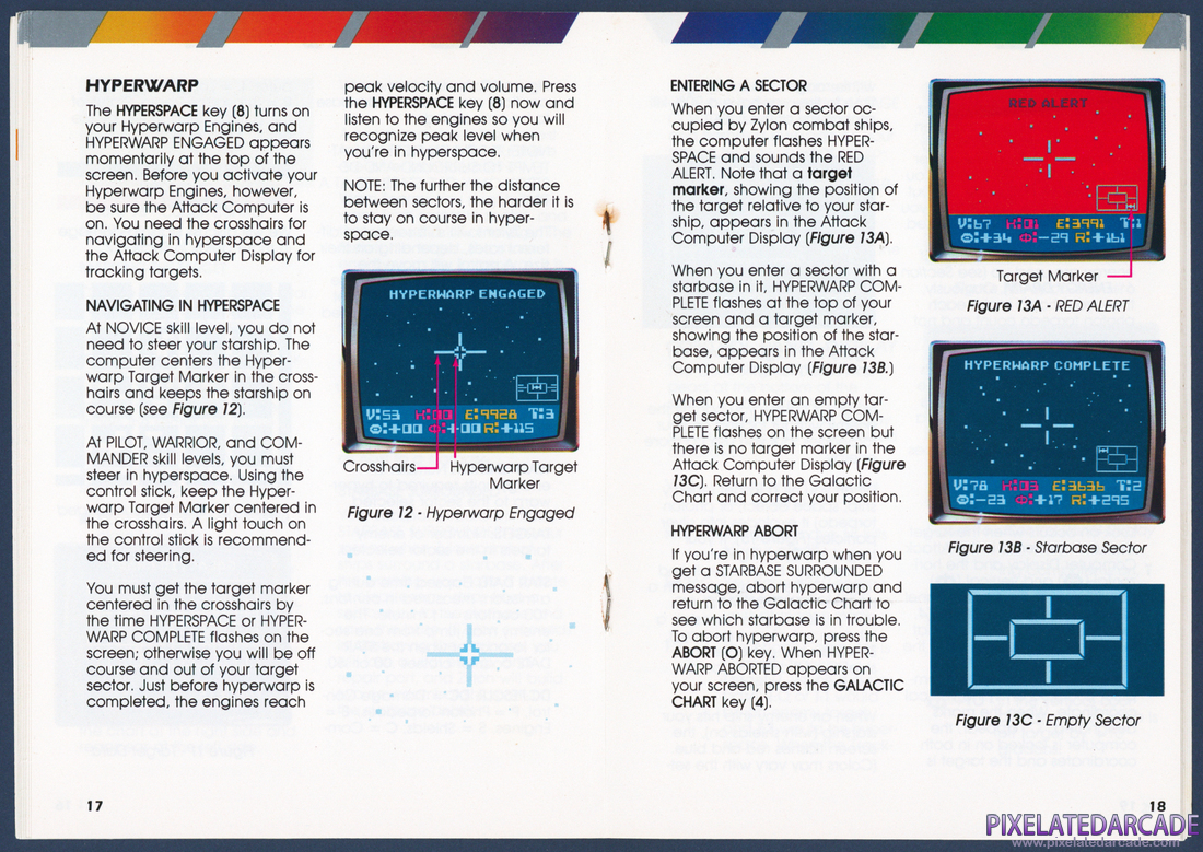 Star Raiders: Instruction Manual - Pages 17 - 18