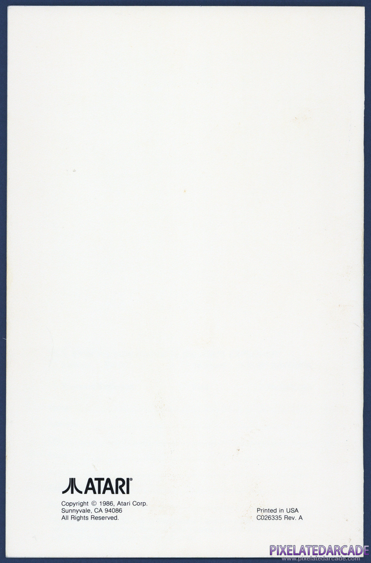 Star Raiders: Instruction Manual - Back Cover