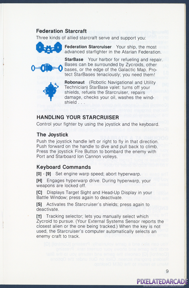 Star Raiders: Instruction Manual - Page 9
