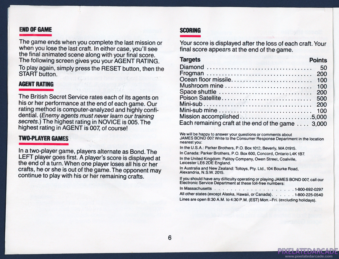 James Bond 007: Instruction Manual - Page 6