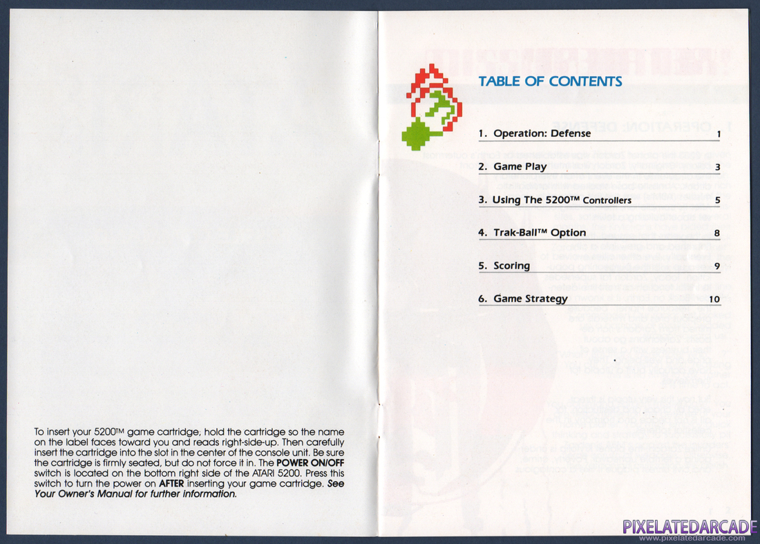 Missile Command: Instruction Manual - Page 2