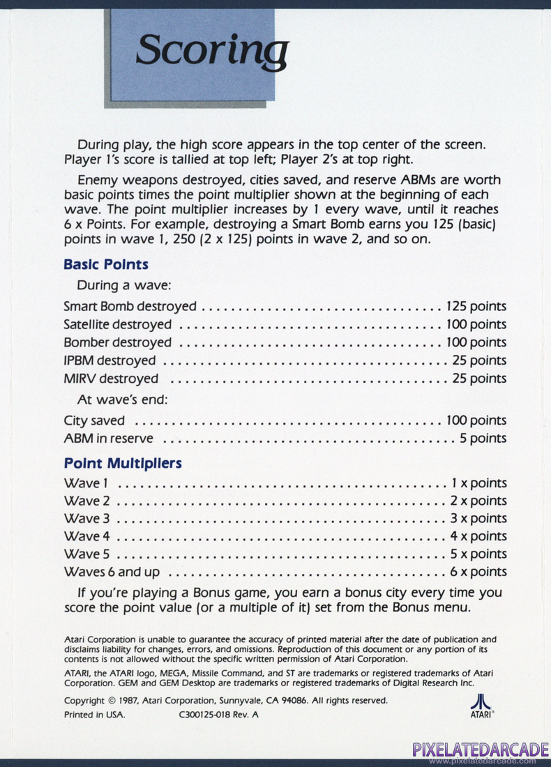 Missile Command: Instruction Manual - Page 6