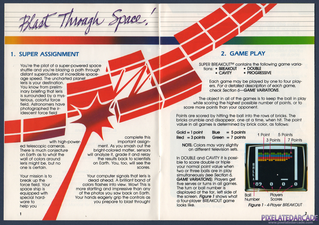 Super Breakout: Instruction Manual - Page 3
