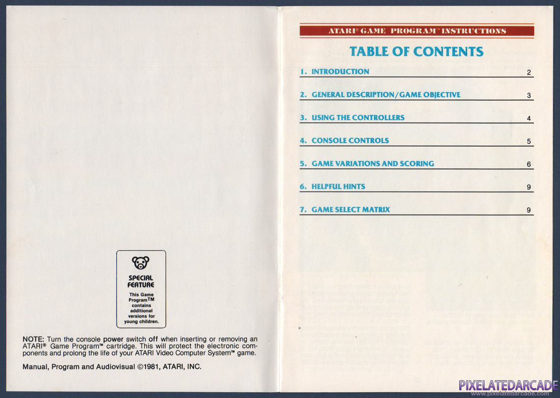 Super Breakout: Instruction Manual - Page 2