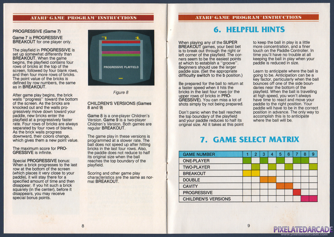 Super Breakout: Instruction Manual - Page 6