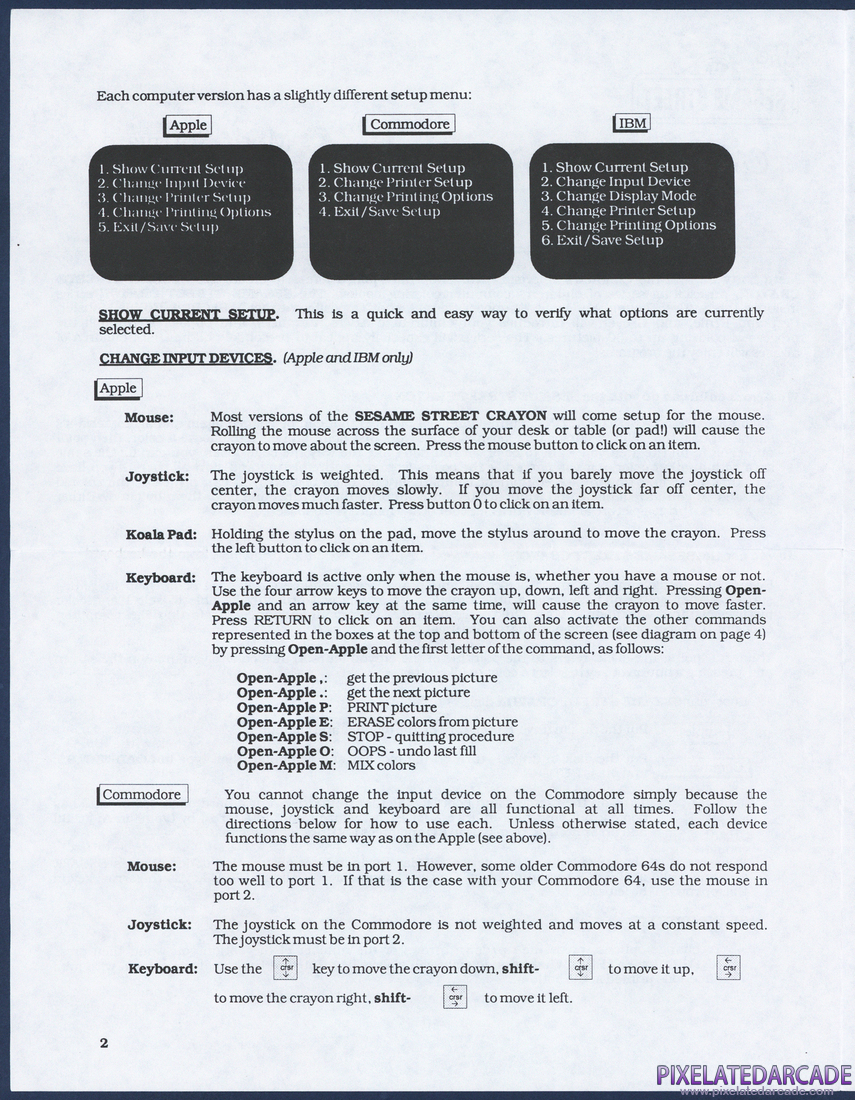 The Sesame Street Crayon: Opposites Attract: Instruction Manual - Page 2