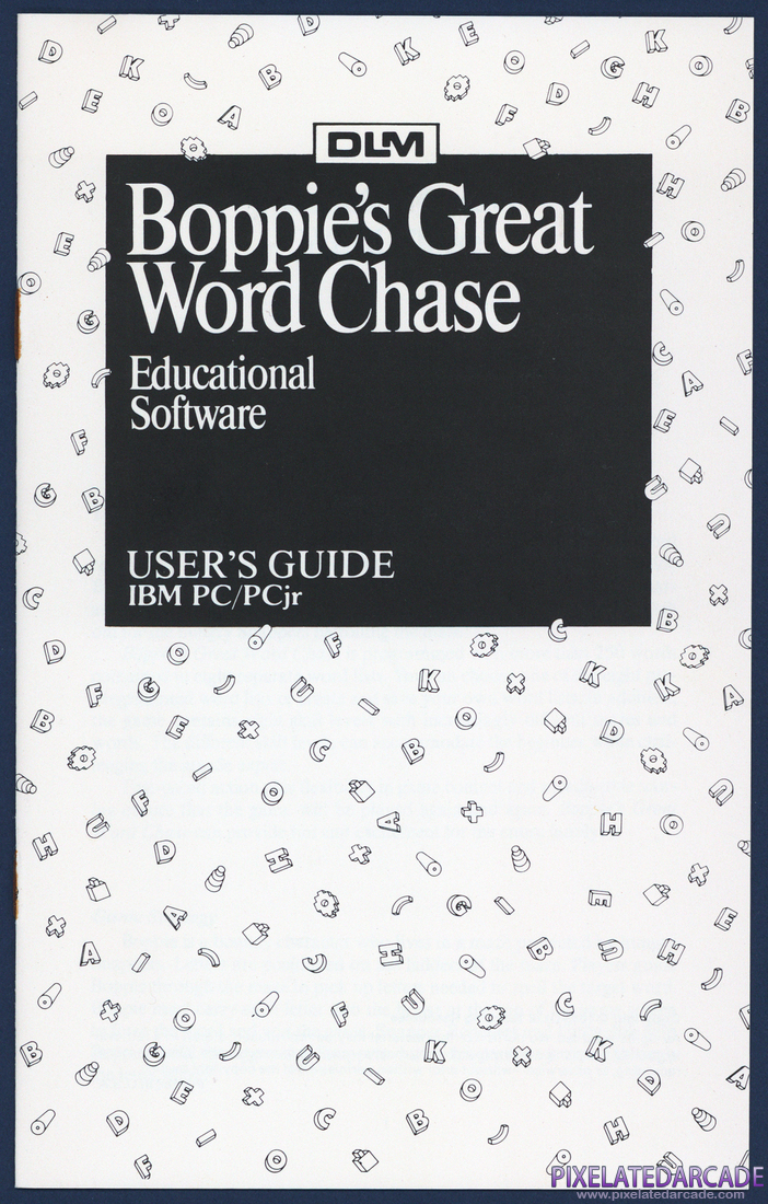 Boppie's Great Word Chase: Instruction Manual - Front Cover