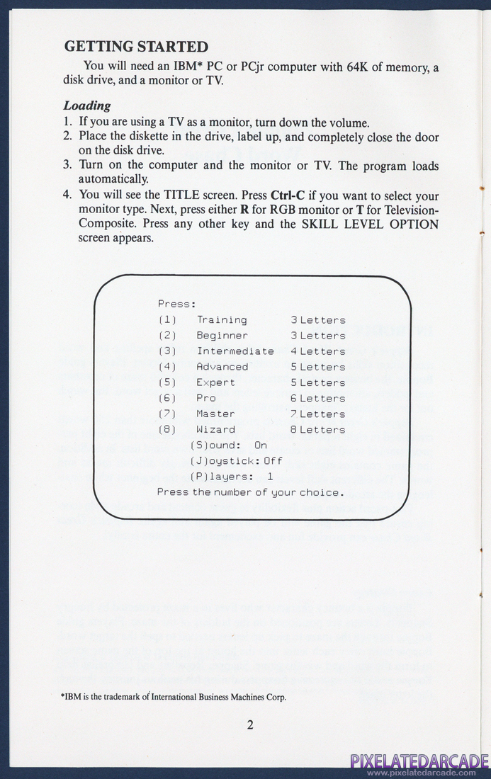 Boppie's Great Word Chase: Instruction Manual - Page 2