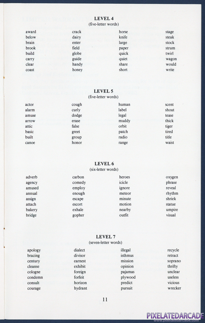 Boppie's Great Word Chase: Instruction Manual - Page 11