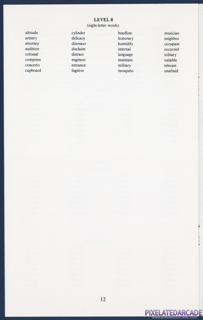 Boppie's Great Word Chase: Instruction Manual - Page 12