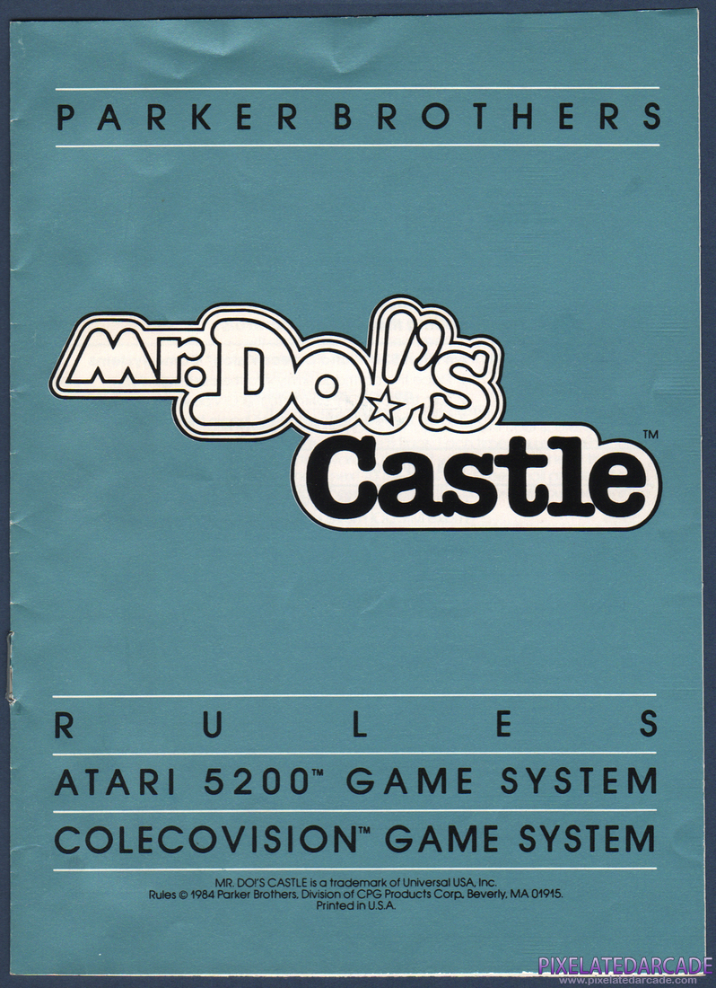 Mr. Do!'s Castle: Instruction Manual - Page 1