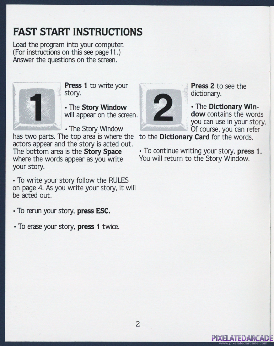 Story Machine: Instruction Manual - Page 2