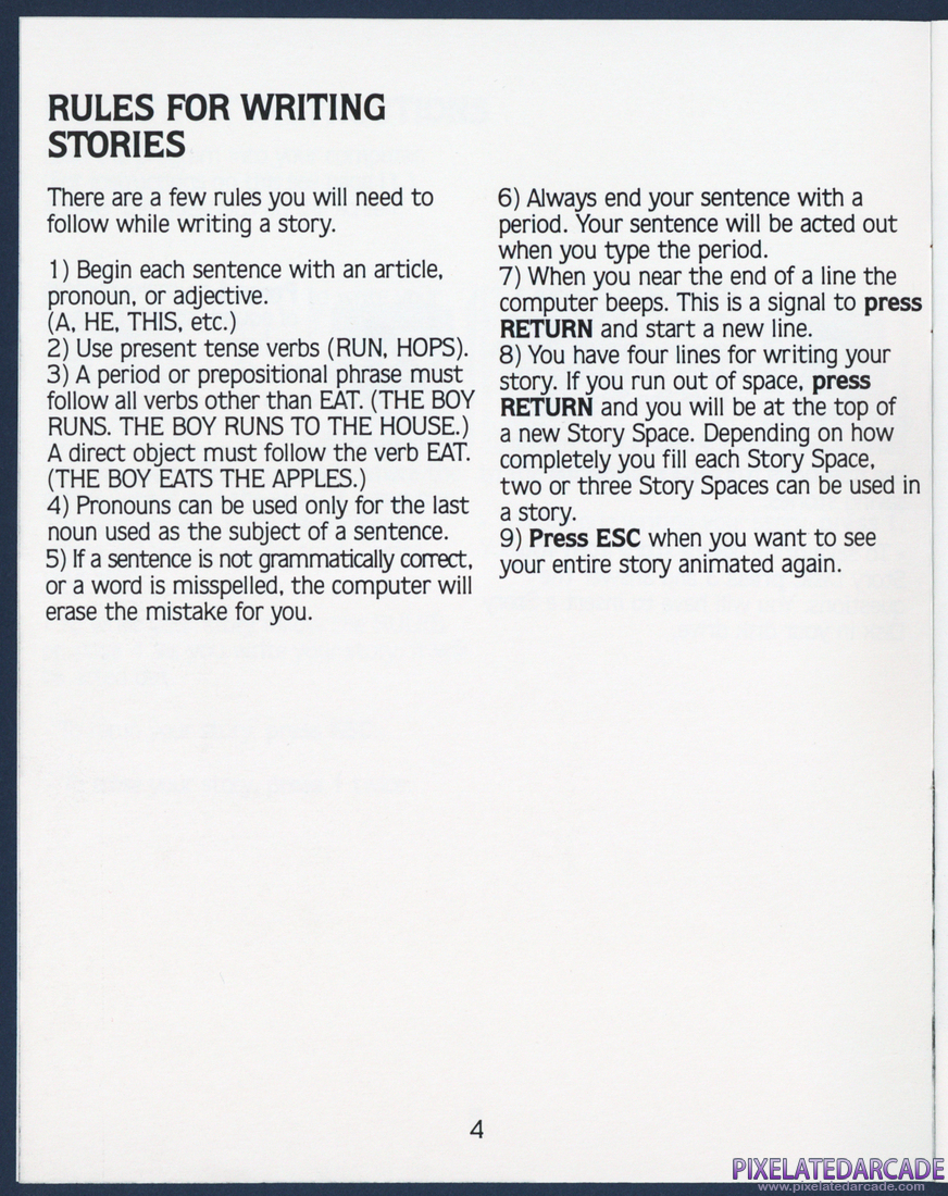 Story Machine: Instruction Manual - Page 4