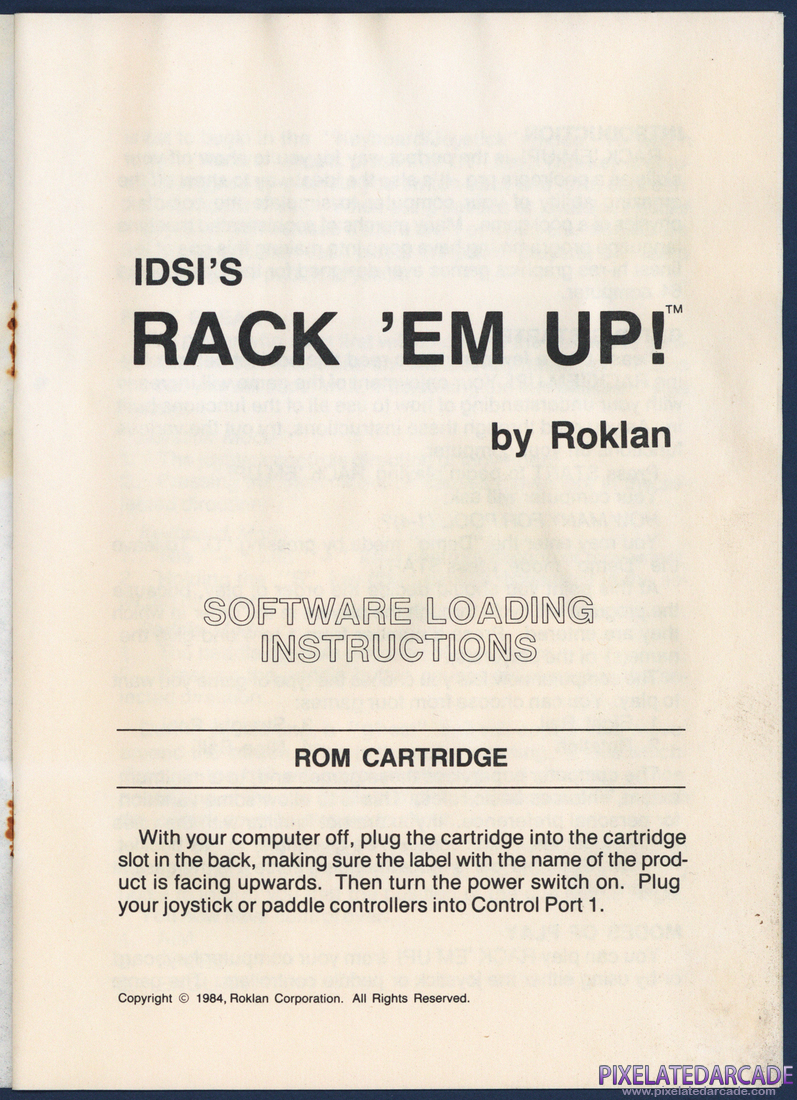 Rack 'em Up: Instruction Manual - Page 2