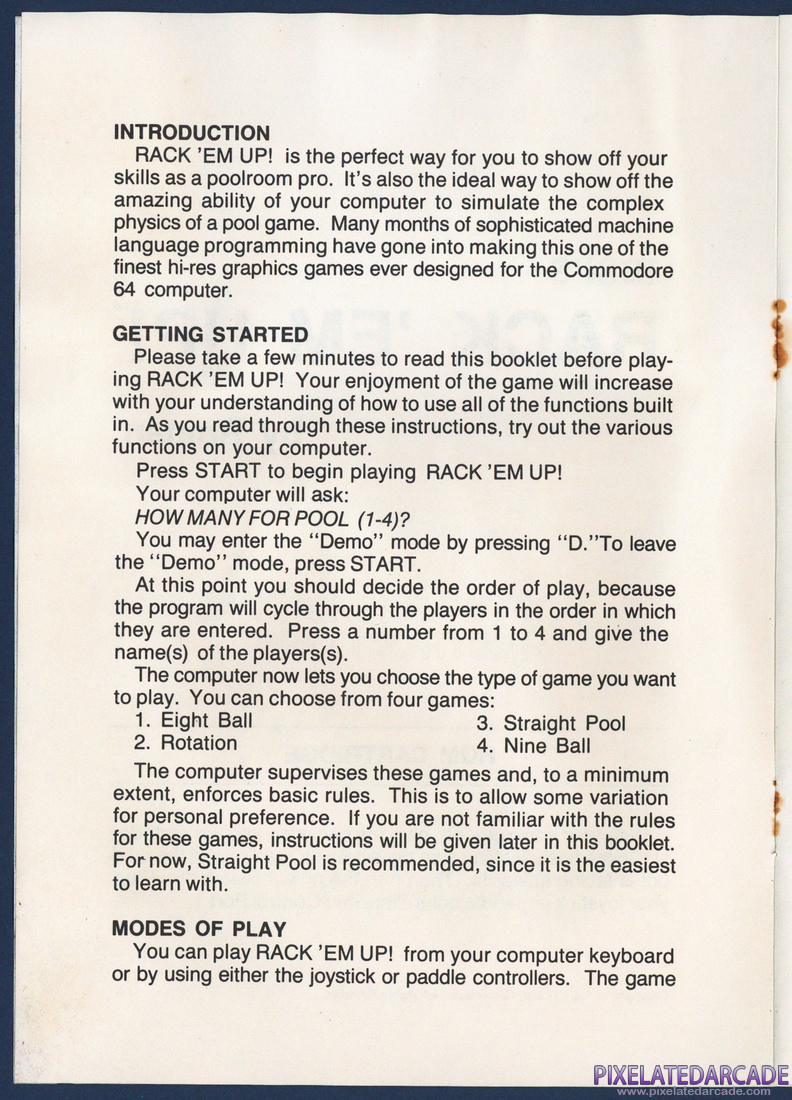 Rack 'em Up: Instruction Manual - Page 3