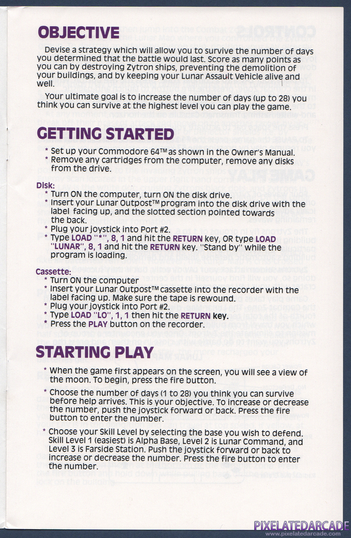 Lunar Outpost: Instruction Manual - Page 3