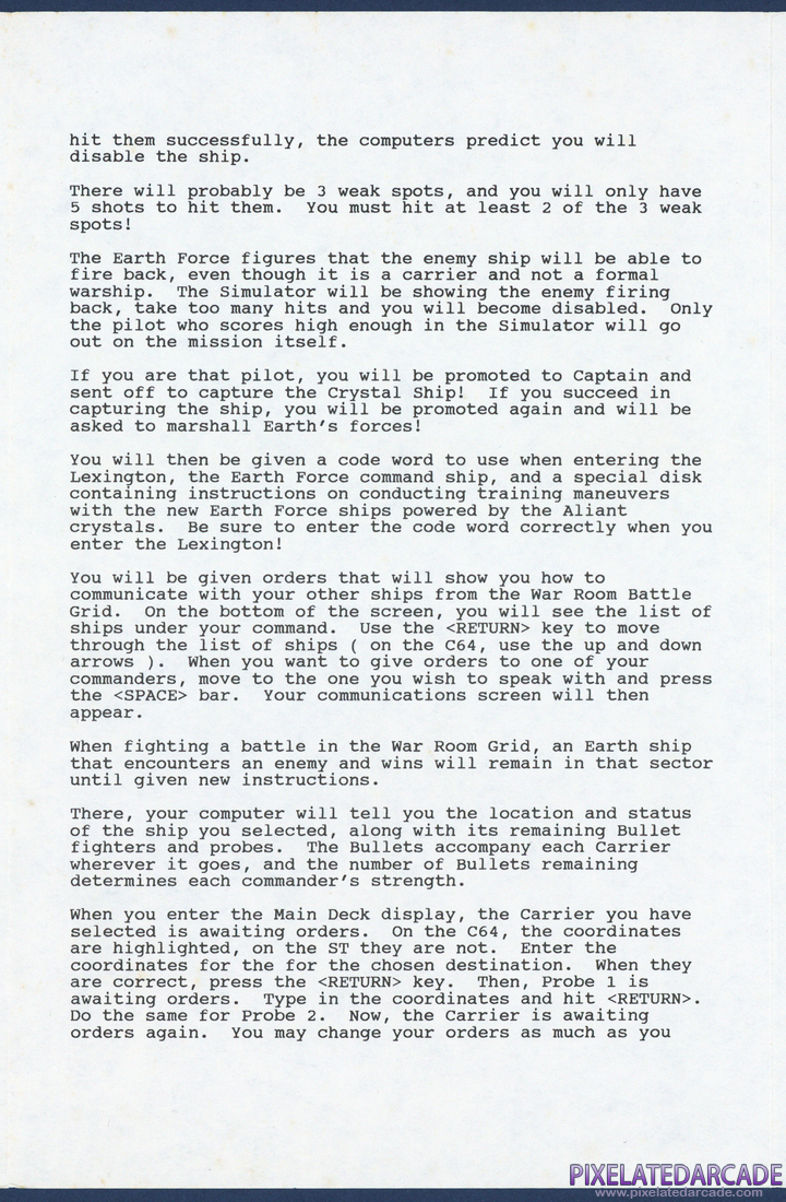 Aliants: The Desperate Battle For Earth!: Instruction Manual - Page 3