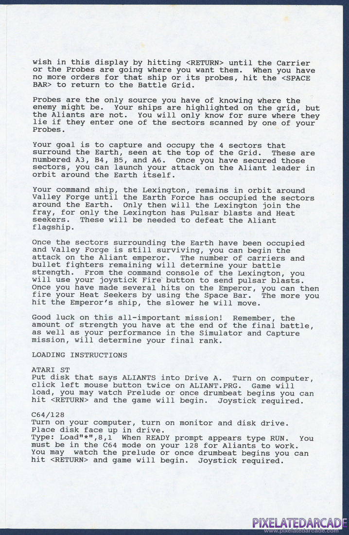 Aliants: The Desperate Battle For Earth!: Instruction Manual - Page 4