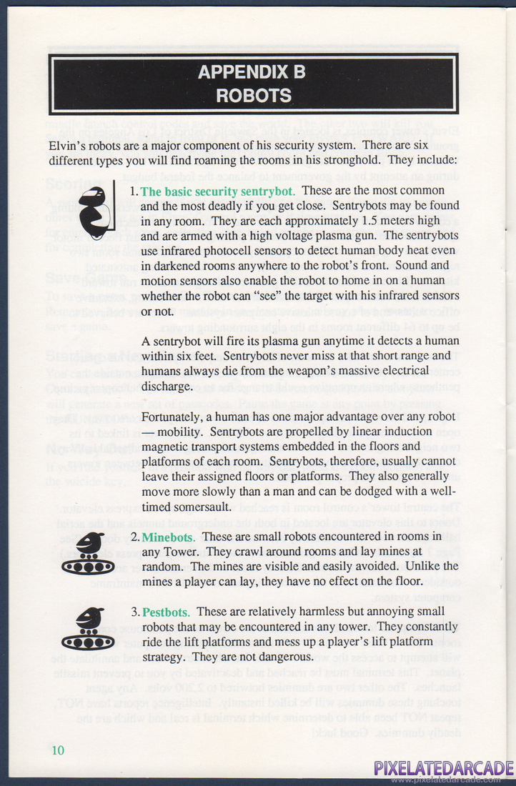 Impossible Mission II: Instruction Manual - Page 12