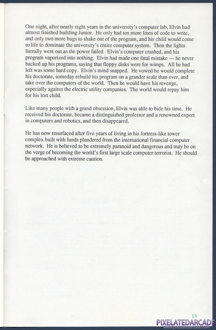 Impossible Mission II: Instruction Manual - Page 15