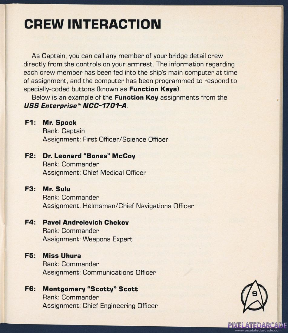 Star Trek V: The Final Frontier: Instruction Manual - Page 9