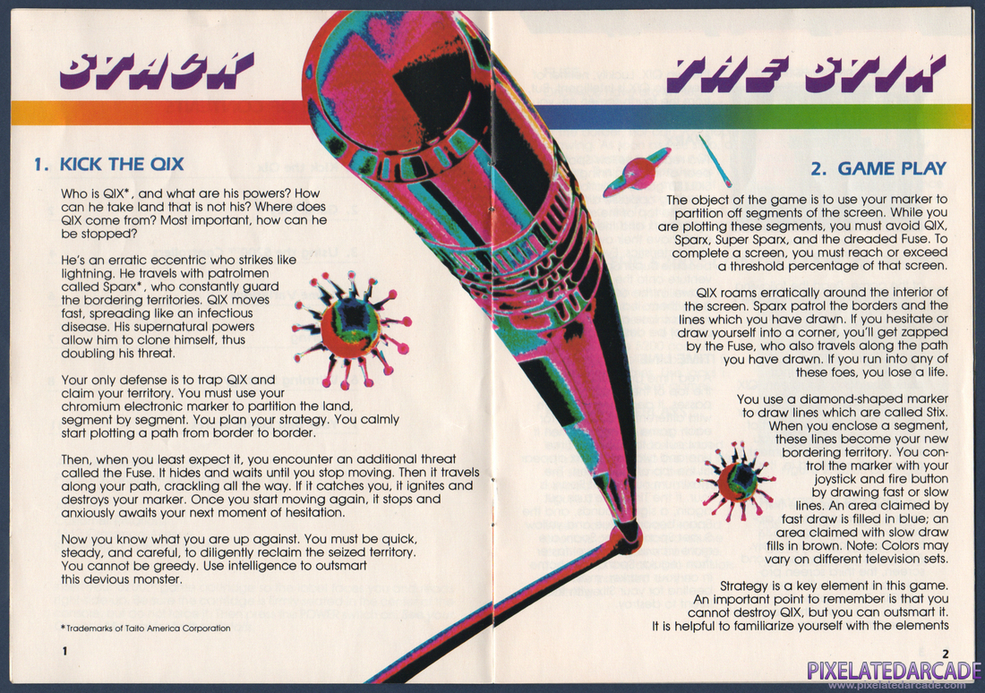 Qix: QIX Instruction Manual - Pages 1 - 2