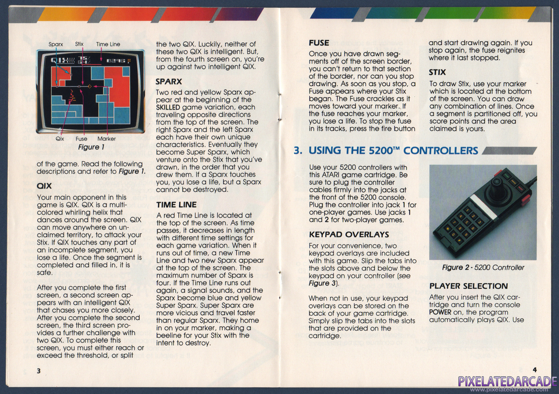 Qix: QIX Instruction Manual - Pages 3 - 4
