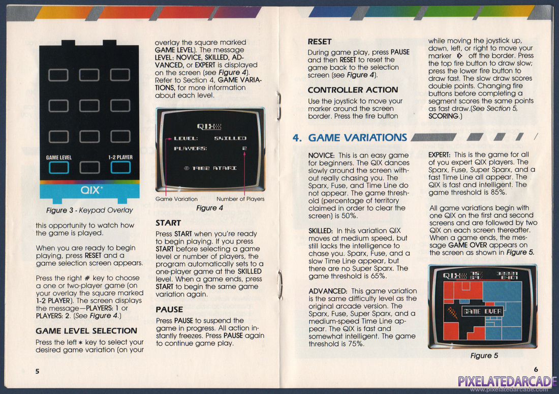 Qix: QIX Instruction Manual - Pages 5 - 6