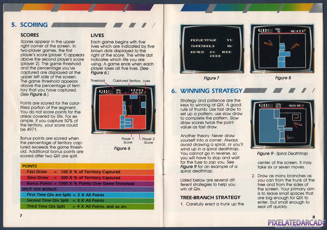 Qix: QIX Instruction Manual - Pages 7 - 8