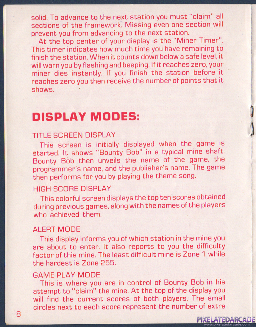 Miner 2049er: Instruction Manual - Page 6