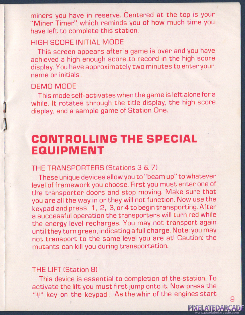 Miner 2049er: Instruction Manual - Page 7
